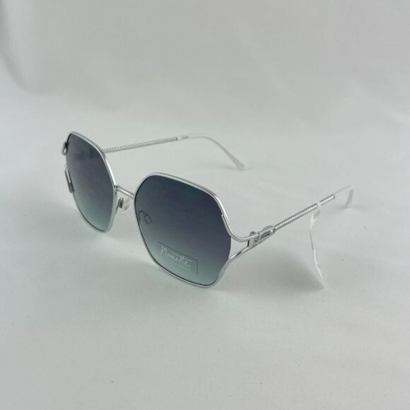 Nanette Sunglasses Silver White main image 5